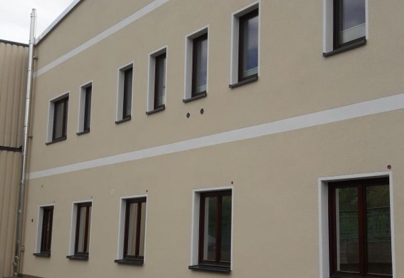 neuer Putz auf Fassade